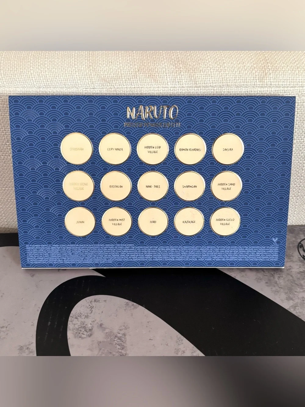 ColourPop x Naruto Eyeshadow Palette 15 Pan Pressed Powder Makeup Limited BNIB